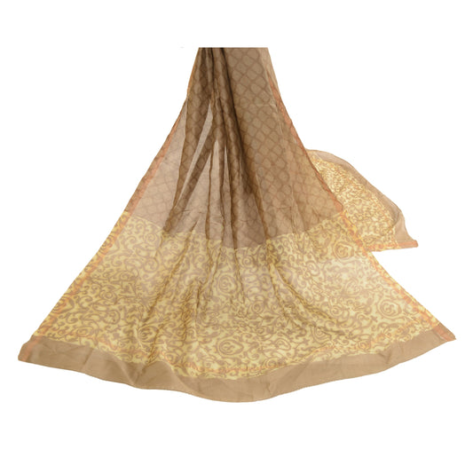 Sanskriti Vintage Dupatta Long Stole Cotton Silk Hijab Printed Wrap Scarves